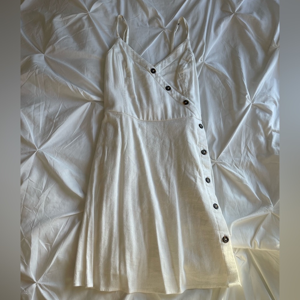 white hollister dress